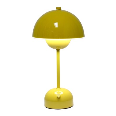 Simple Designs Mushroom Magic LED Table Lamp, Yellow (LD1069-YLW)