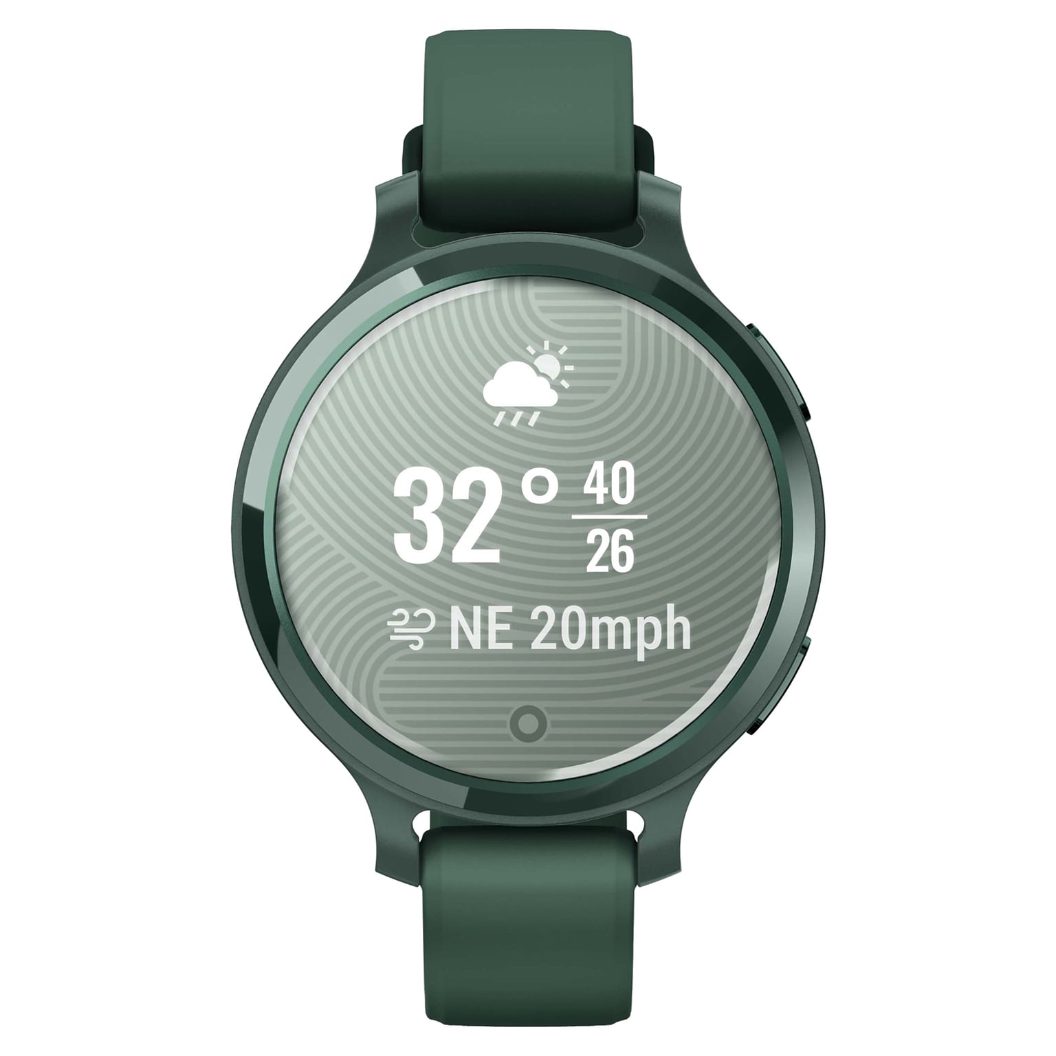 Garmin Lily 2 Active Smartwatch, GPS, 38mm, Jasper Green Case & Silicone Band (010-02891-02)