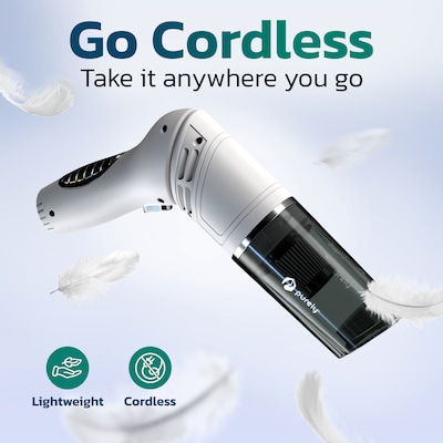 Purely C50 70W Small Portable Wireless Vacuum Cleaner Air Duster, Black (PKBVC50)