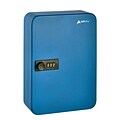 AdirOffice 48-Key Combination Key Cabinet, Blue (682-48-BLU)