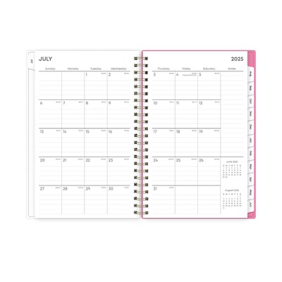 2025-2026 Blue Sky Roosevelt 5" x 8" Academic Year Weekly & Monthly Planner, Plastic Cover, Multicolored (128692-A26)