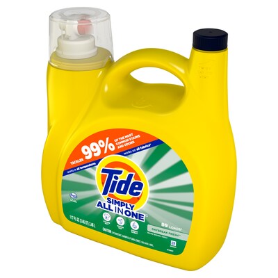 Tide Simply Liquid Laundry Detergent, Daybreak Fresh, 117 oz, 89 Loads (12079)