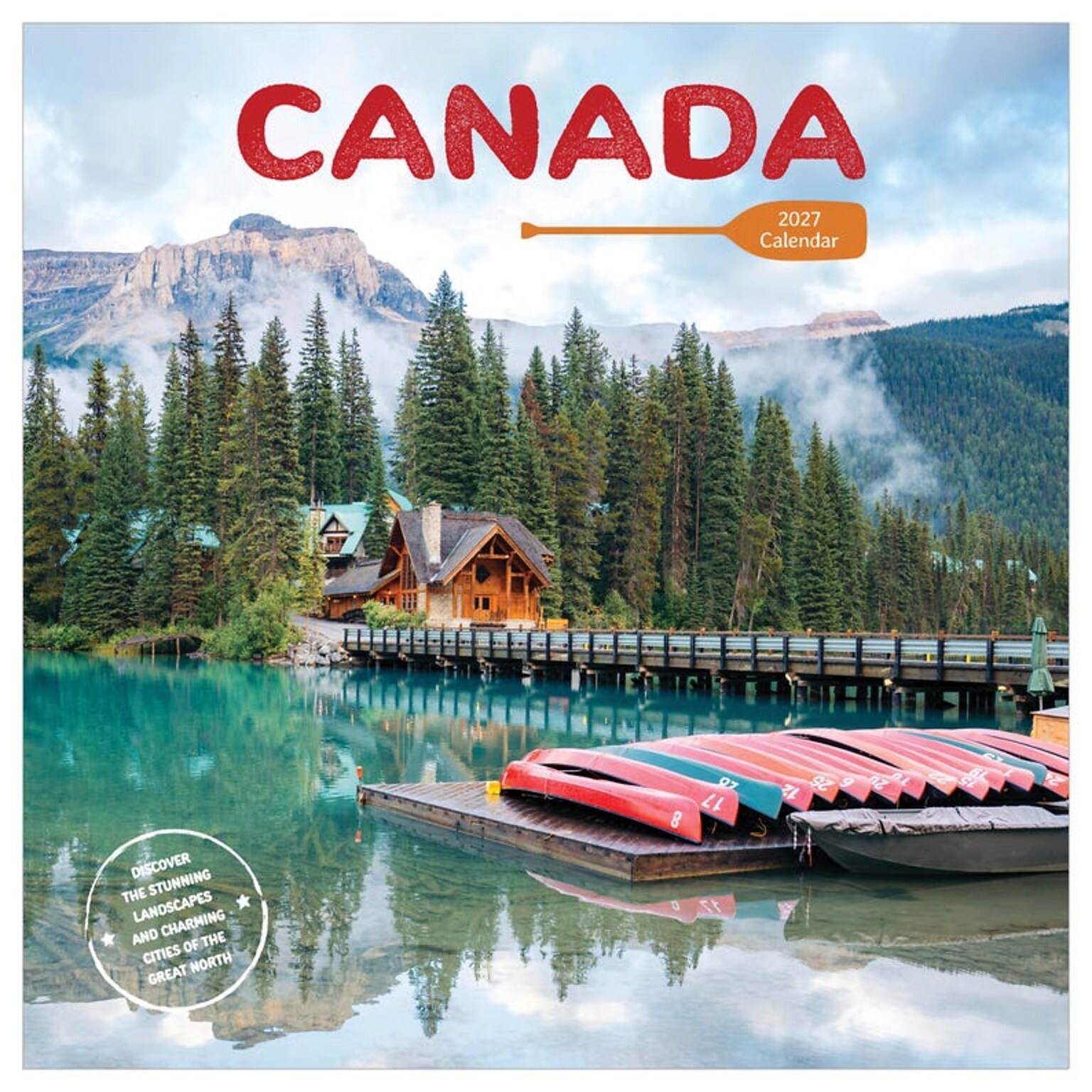 2027 TF Publishing Canada 12 x 12 Monthly Wall Calendar, Multicolored (27-1055)