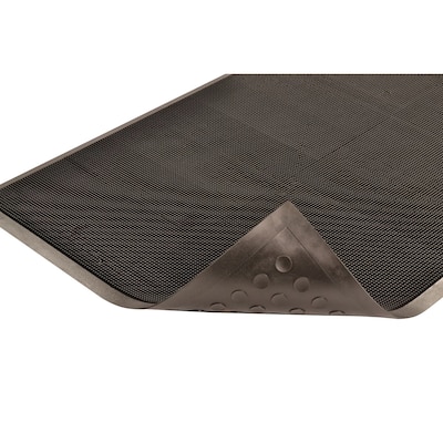 NoTrax Rubber Brush Commercial Scraper Entrance Mat, 31.5 x 23.6, Black (345S2432BL)