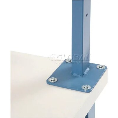 Global Industrial ESD Laminate Production Workbench w/ Drawer & Shelf, 96"W x 36"D, Blue (319003)