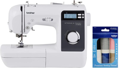 Brother Strong & Tough Electronic Sewing Machine with 6-Piece Premium Sewing Thread Pack (ST150HDHSEW-STP)