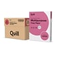 Quill Brand® 8.5" x 11" Multipurpose Copy Paper, 20 lbs., 94 Brightness, 500 Sheets/Ream, 8 Reams/Carton (820888CT)