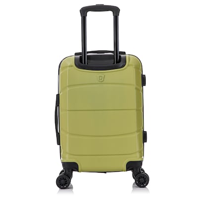 DUKAP Sense 2" Hardside Carry-On Suitcase, 4-Wheeled Spinner, TSA Checkpoint Friendly, Green (DKSEN00S-GRN)