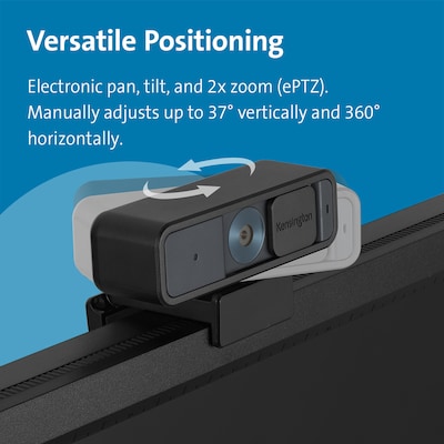 Kensington W2000 1080p Auto Focus Webcam, Black (K81175WW)