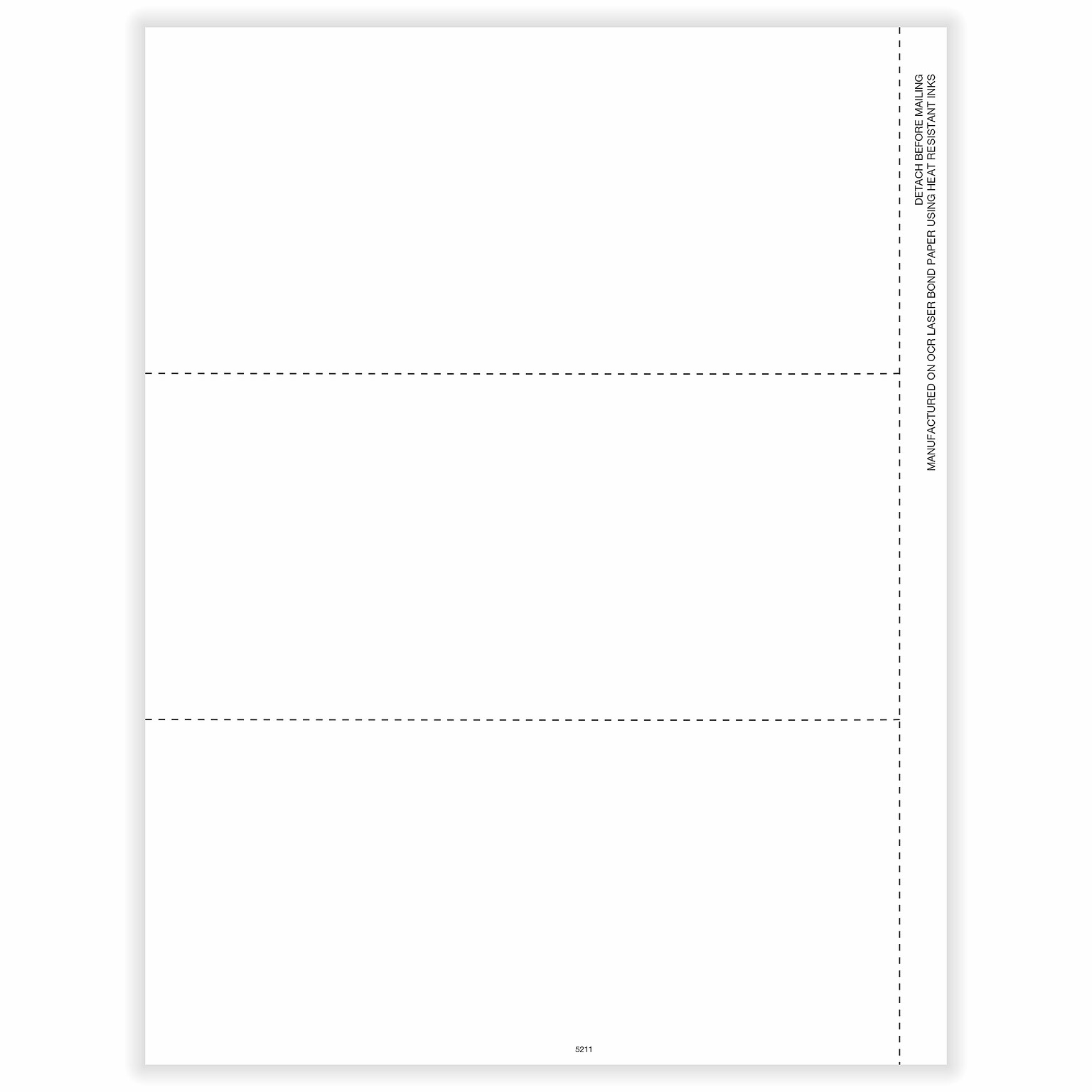 ComplyRight 2026 W-2 Blank Tax Form, 3-Up, with Backer Instructions and Stub, 500/Pack (5211B)