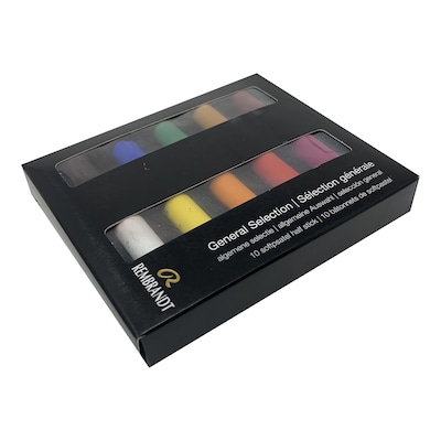 Rembrandt Soft Pastel Micro Sets, Assorted Colors, 10/Set (RBX31821000)
