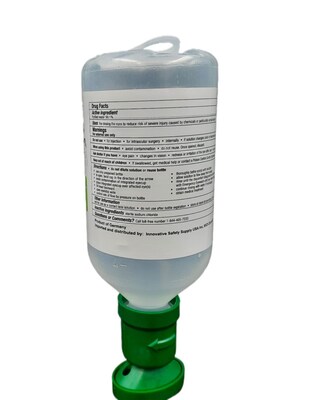 Plus Rinse Saline Eyewash Bottle Refill, 16.9 oz., 12/Box (45981-12)