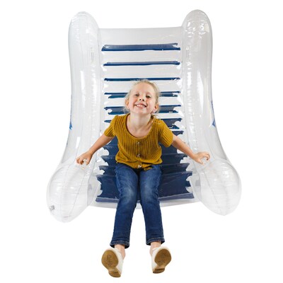 Bouncyband PVC Kids Calming and Fun Sensory Rocker, Blue (BBAROCKBU)