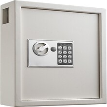 AdirOffice Programmable Digital Keypad 60 Key Cabinet, White (680-60-WHI)