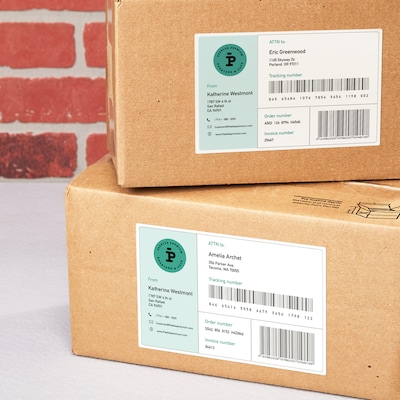 Avery Rectangle Laser/Inkjet Multipurpose Labels, 5 1/2" x 8 1/2", White, 20 Labels/Pack (94229)