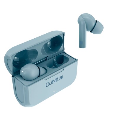 Cubitt Gen 2 Wireless Active Noise Canceling Earbuds, Bluetooth, Blue (CTEG2-2)