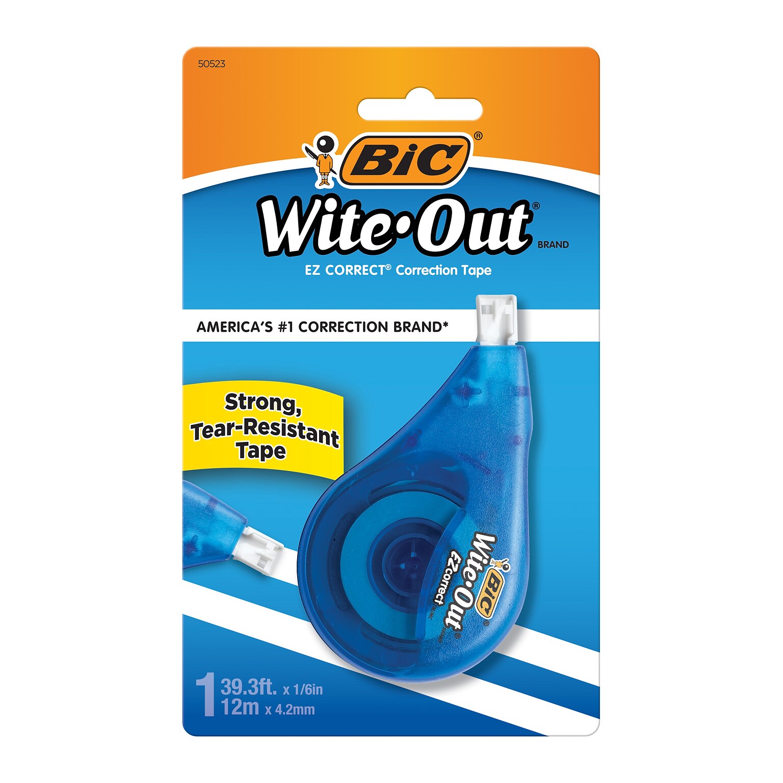 BIC Wite-Out EZ Correct Correction Tape, White (50523/WOTAPP1)