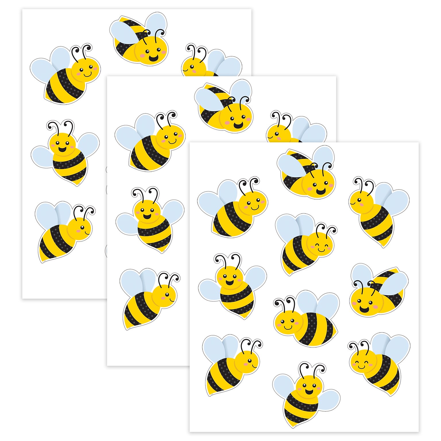 Teacher Created Resources Buzzing Bees Accents, 30/Pack, 3 Packs/Bundle (TCR6907-3)