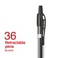 Staples® ProGel™ Retractable Gel Pen, Fine Point, 0.7mm, Black Ink, 36/Pack (ST62097)