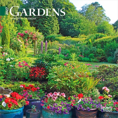 2027 BrownTrout Gardens 7 x 7 Monthly Wall Calendar, Assorted Colors (9798330709571)