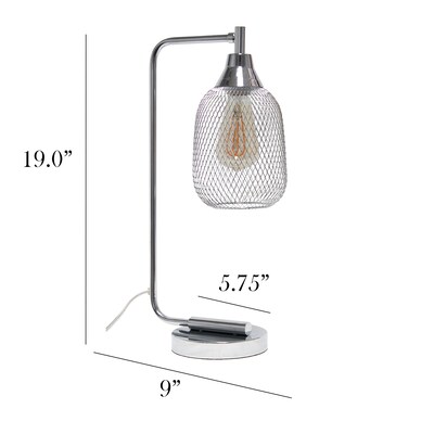 Elegant Designs LED Desk Lamp, 19", Chrome (LD1060-CHR-LB)