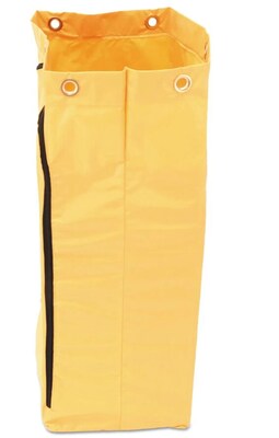 Rubbermaid Cleaning Cart Bag, 24 gal, Vinyl Yellow (RCP1966719)