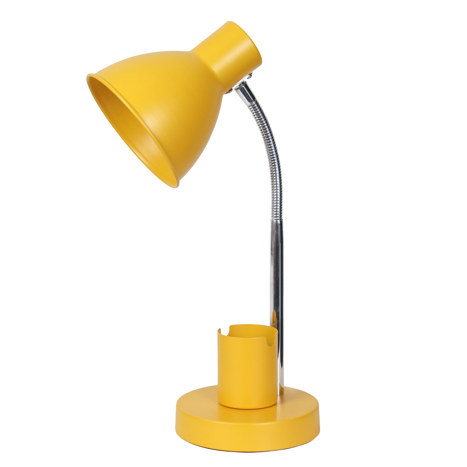 Simple Designs Sleek Essentials LED Desk Lamp, 16.22, Yellow (LD1076-YLW)