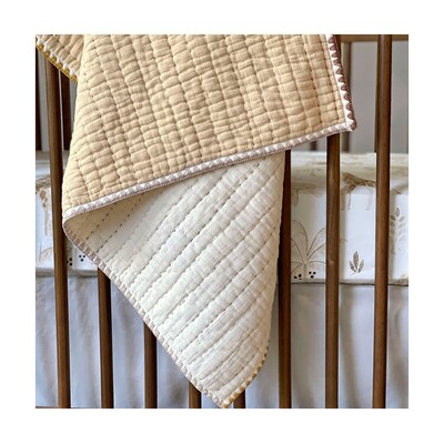 Baby Crane Kendi Quilted Blanket, Neutral (BC-120QB)