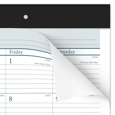 2027 AT-A-GLANCE Success 21.75" x 17" Monthly Desk Pad Calendar, White/Blue (ST24-00-27)