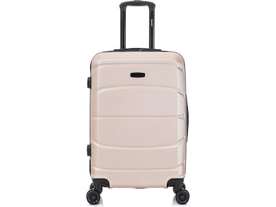 DUKAP Sense 25.39 Hardside Suitcase, 4-Wheeled Spinner, Champagne (DKSEN00M-CHA)