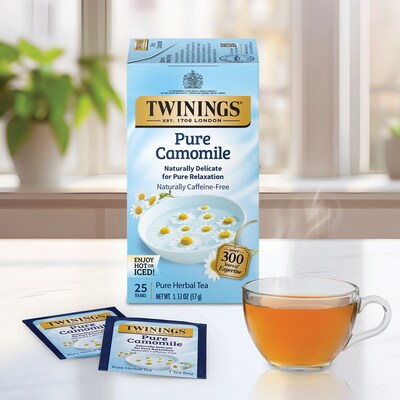 Twinings Pure Camomile Herbal Tea Bags, 25/Box (TNA85142)