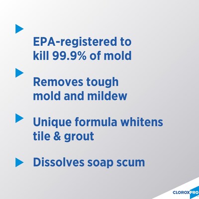 Tilex CloroxPro Disinfecting Instant Mold & Mildew Remover, Unscented, 32 oz., 9/Carton (35600CT)