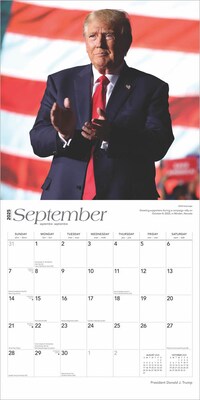 2025 BrownTrout President Donald J. Trump 12" x 12" Monthly  Wall Calendar (9781975475567)