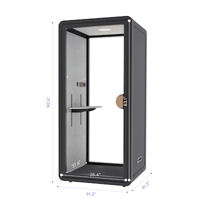 FlexiSpot NeoPod Modular Series 1-Person Privacy Booth, Black (P1FC-3B)