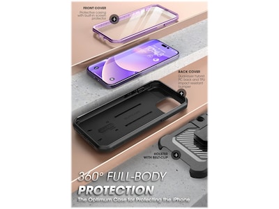 SUPCASE Unicorn Beetle PRO Deep Purple Rugged Case for iPhone 14 Pro (SUP-iPhone2022Pro-6.1-UBPro-SP-Mauve)