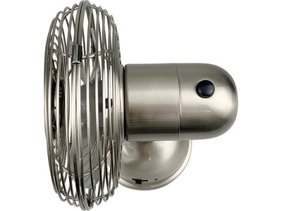 Good Housekeeping 5" Oscillating Desk Fan, 1-Speed, Silver (92512)