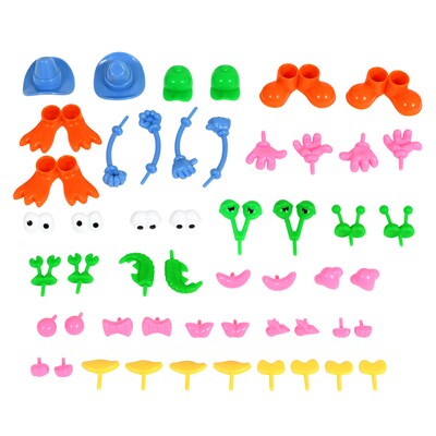 Ready2Learn Dough Character Accessories, Assorted Colors, 52/Set (CE-10092)