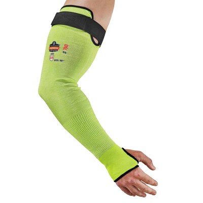 Ergodyne ProFlex 7941-PR Cut-Resistant Arm Sleeve, ANSI A4, Lime, 22 in, 144 Pairs (17949)