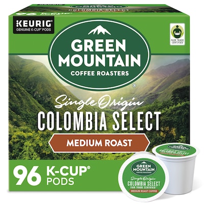 Green Mountain Colombia Select Coffee Keurig® K-Cup® Pods, Medium Roast, 96/Carton (6003)