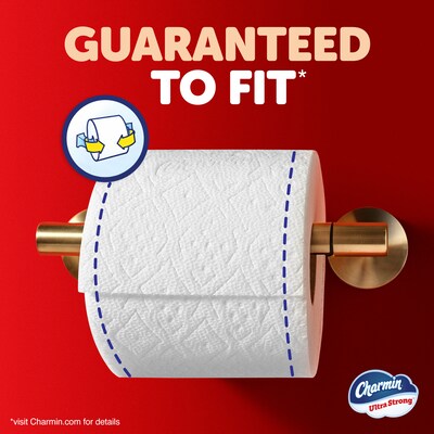 Charmin Ultra Strong Mega Toilet Paper, 2-Ply, White, 198 Sheets/Roll, 12 Rolls/Pack (32173/4170)