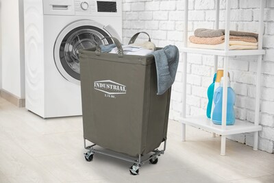 Seville Classics Heavy-Duty Canvas Hamper, Gray (WEB598)