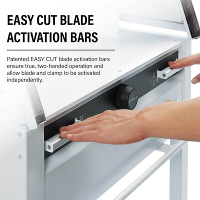 Triumph 6660 VRCUT Ready 25 1/2" Guillotine Paper Cutter, White (CU0492)