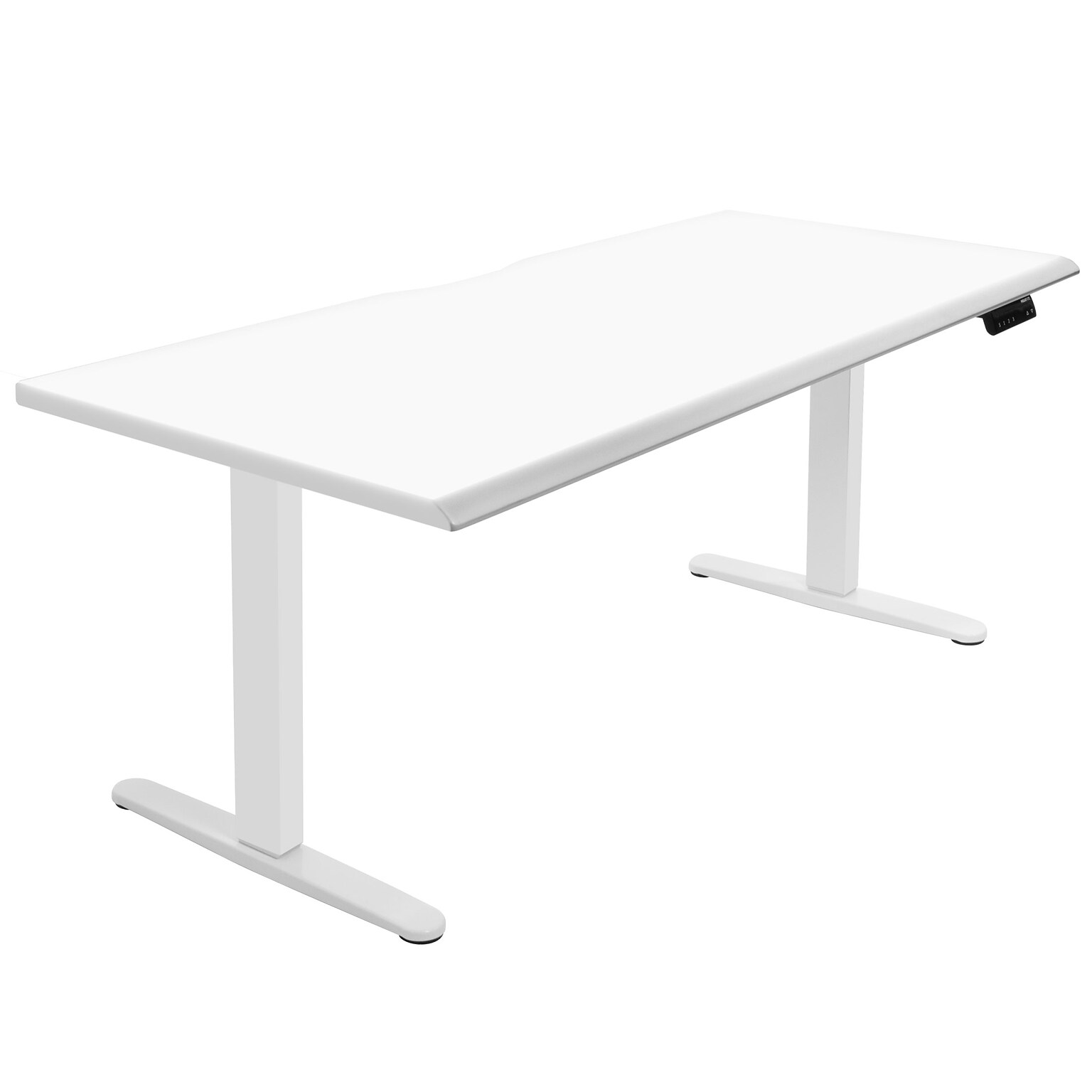 Mount-It! Dual Motor 72W Electric Adjustable Standing Desk, White (MI-18124)