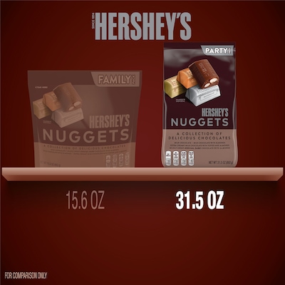 Hershey's Nuggets Assorted Chocolate Candy Party Pack, 31.5 oz (HEC01878)