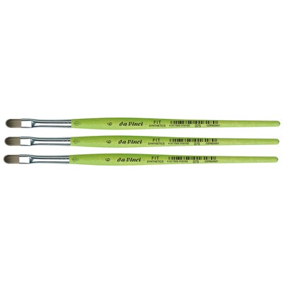 da Vinci FIT Synthetics Acrylic & Tempera Student Filbert Brush, 3 /Pack (DVXVA3756-3)