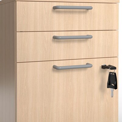 Union & Scale™ Essentials 3-Drawer Mobile Vertical File Cabinet, Letter/Legal, Lockable, 24.3H x 15