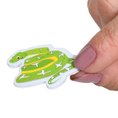 Ready2Learn Foam Reptile and Amphibian Stickers, Multicolored, 184/Pack (CE-10123)