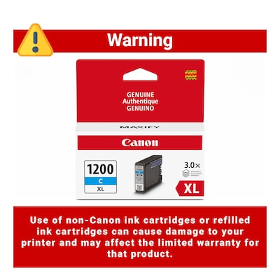 Canon PGI-1200 XL Cyan High Yield Ink Cartridge  (9196B001)