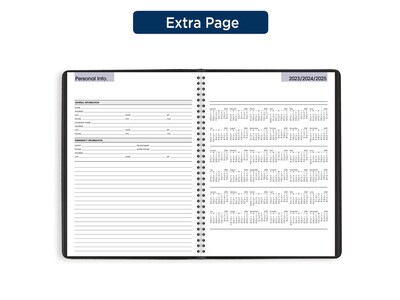 2024 AT-A-GLANCE DayMinder 8" x 11" Weekly Appointment Book, Black (G520-00-24)