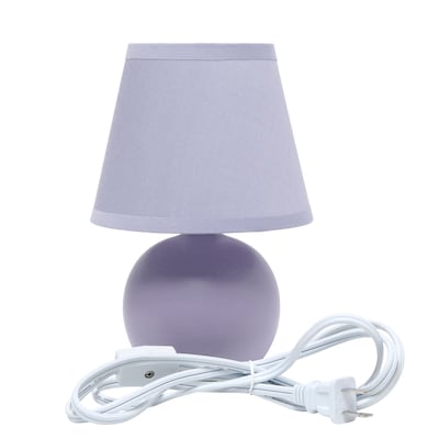 Simple Designs 8.66" LED Table Lamp, Purple (LT2008-PRP-LB)